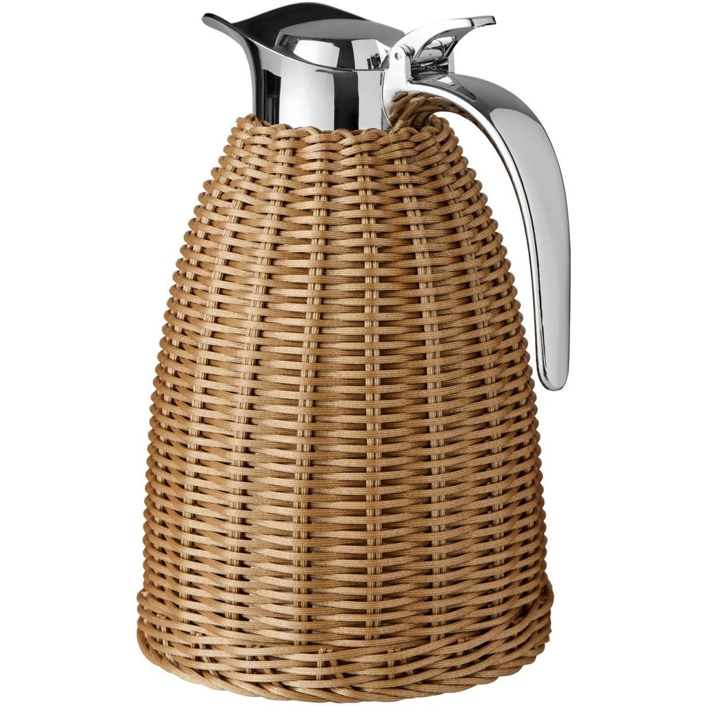 THERMOS MARRONE POLYRATTAN TESSUTO A MANO 1,5 L IB LAURSEN