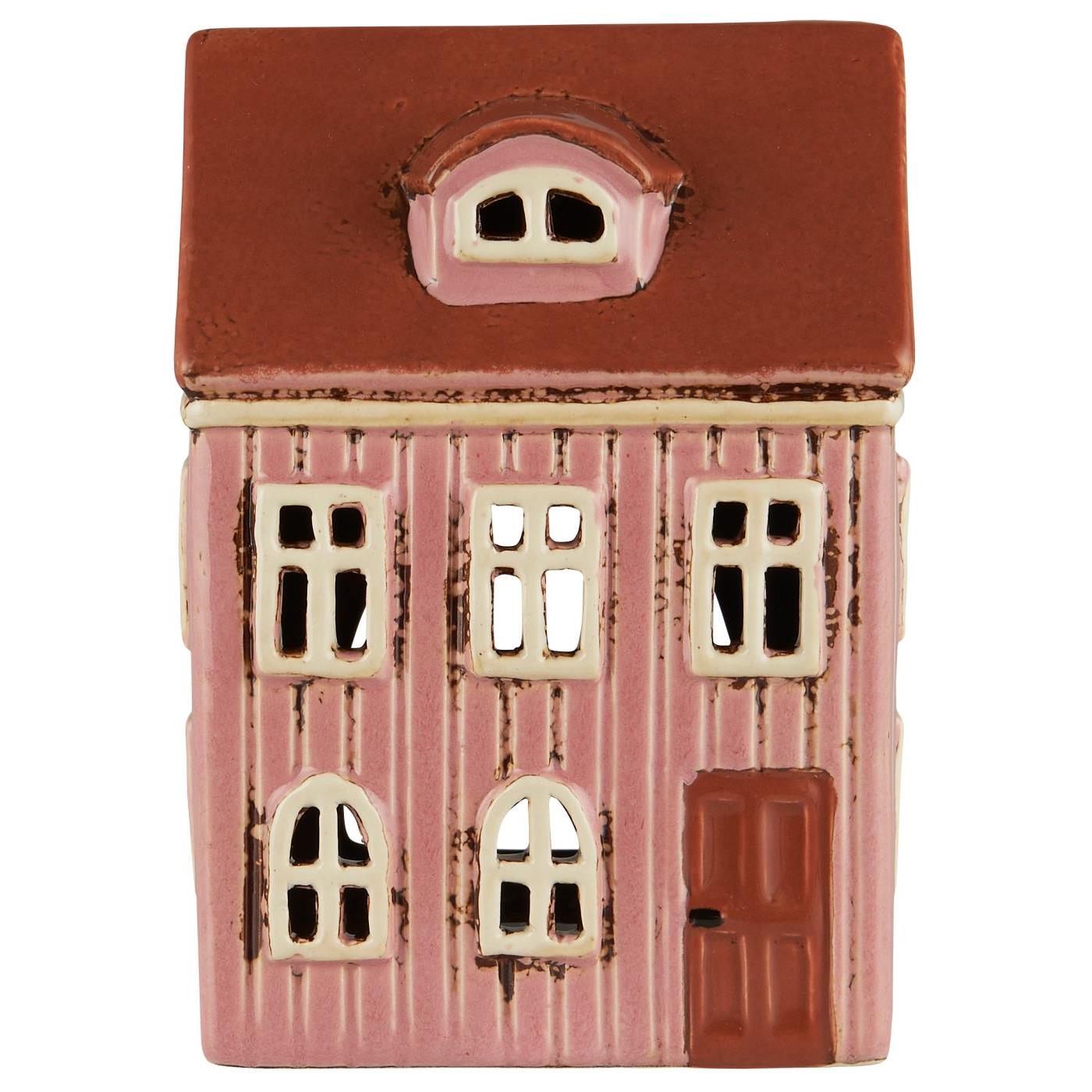 CASA F/TEALIGHT ROSA IN CERAMICA IB LAURSEN