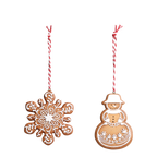 SET DI 2 BISCOTTI DI NATALE CHIC ANTIQUE