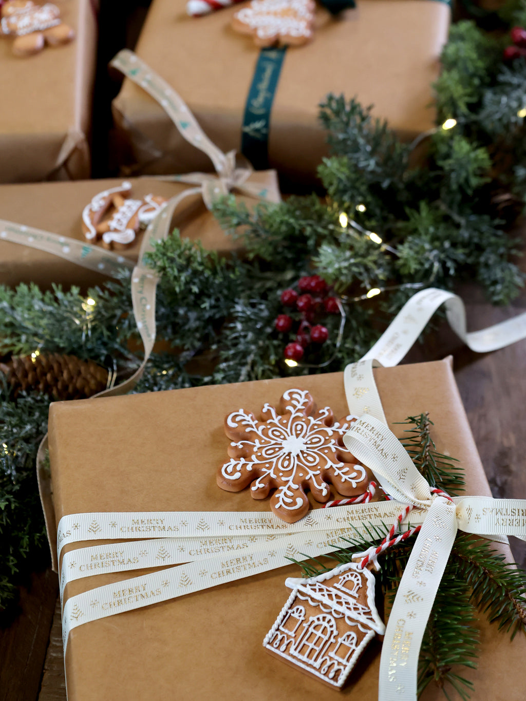 SET DI 2 BISCOTTI DI NATALE CHIC ANTIQUE