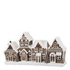 CASA DI PAN DI ZENZERO DI NATALE CON LED CHIC ANTIQUE