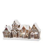 CASA DI PAN DI ZENZERO DI NATALE CON LED CHIC ANTIQUE