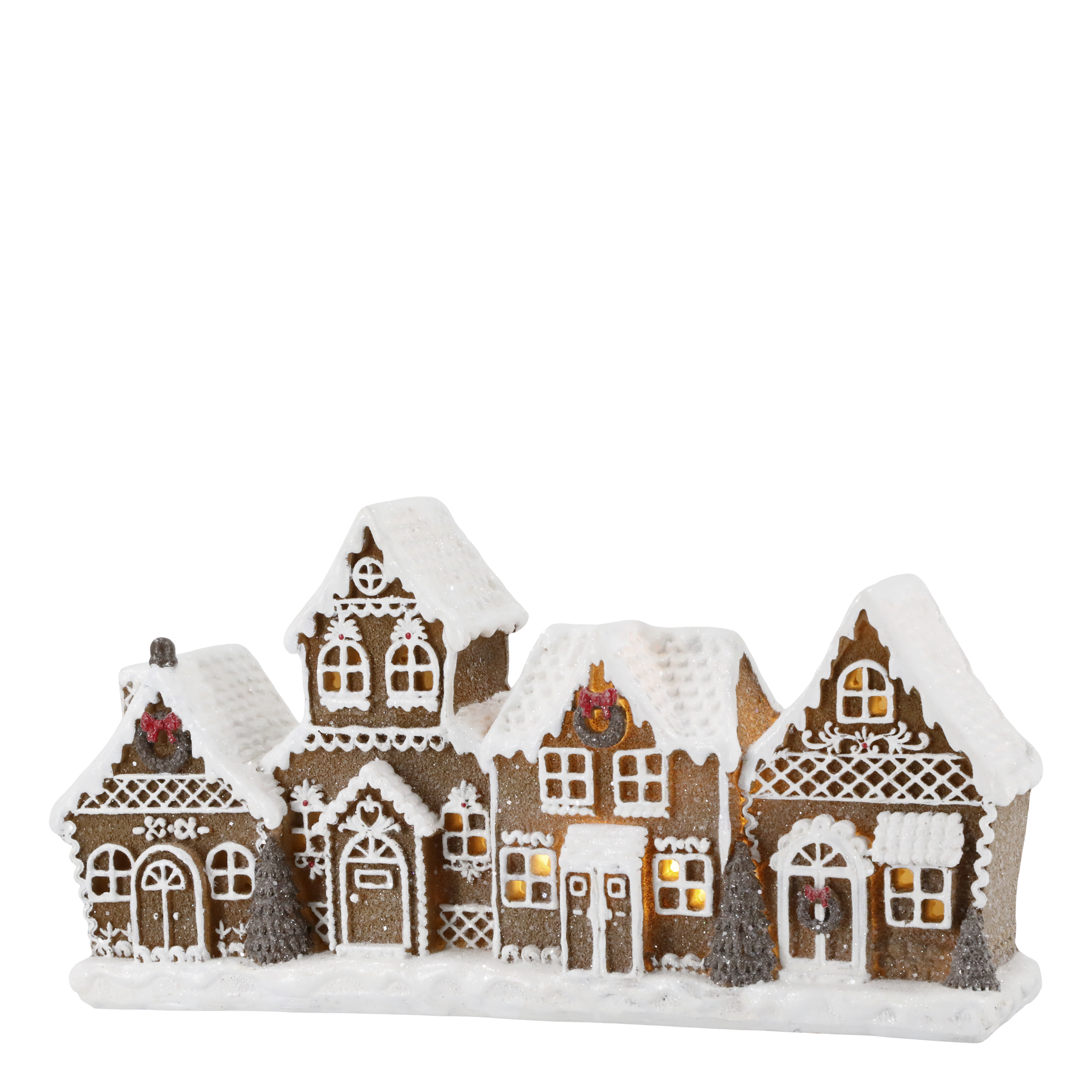 CASA DI PAN DI ZENZERO DI NATALE CON LED CHIC ANTIQUE