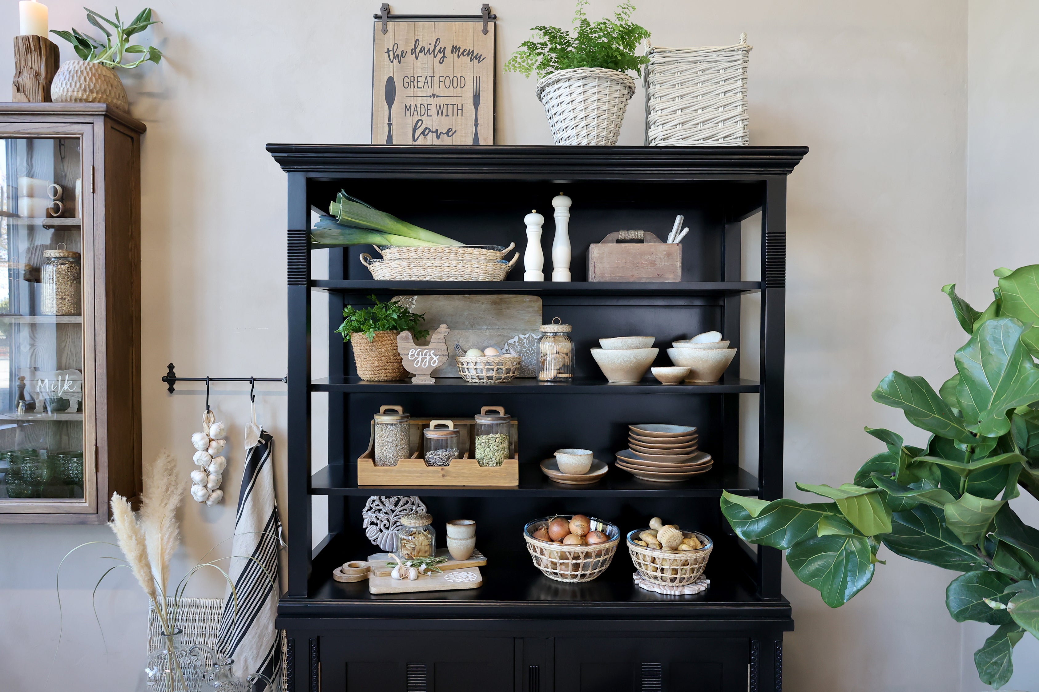 CIOTOLA CON CESTINO DI VIMINI CHIC ANTIQUE