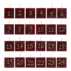 CANDELA DELL'AVVENTO 24 PZ. 5 H CHIC ANTIQUE