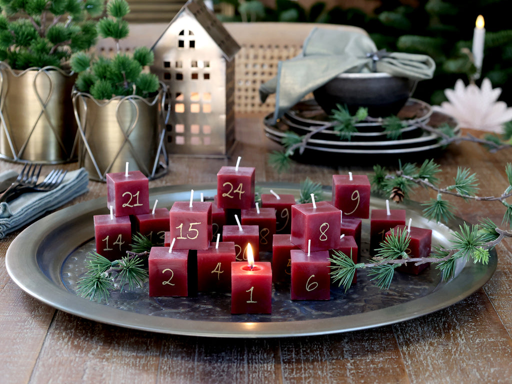 CANDELA DELL'AVVENTO 24 PZ. 5 H CHIC ANTIQUE