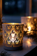 PORTACANDELA "HURRICANE" H8/D7 cm CHIC ANTIQUE