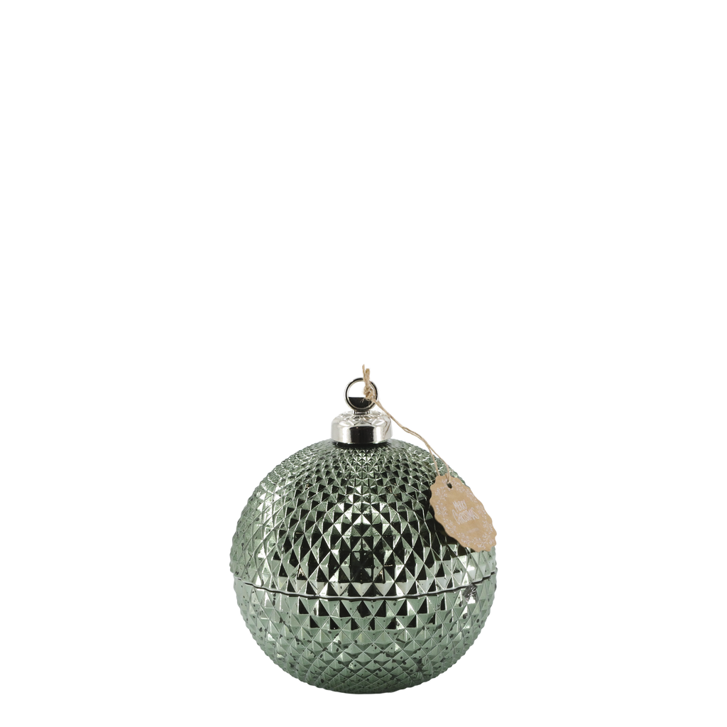 CANDELA PALLINA DI NATALE VERDE CHIC ANTIQUE