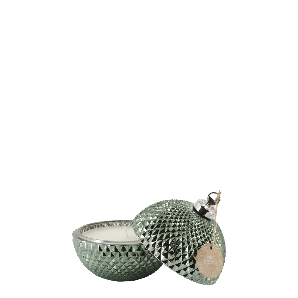 CANDELA PALLINA DI NATALE VERDE CHIC ANTIQUE