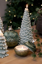 CANDELA PALLINA DI NATALE VERDE CHIC ANTIQUE