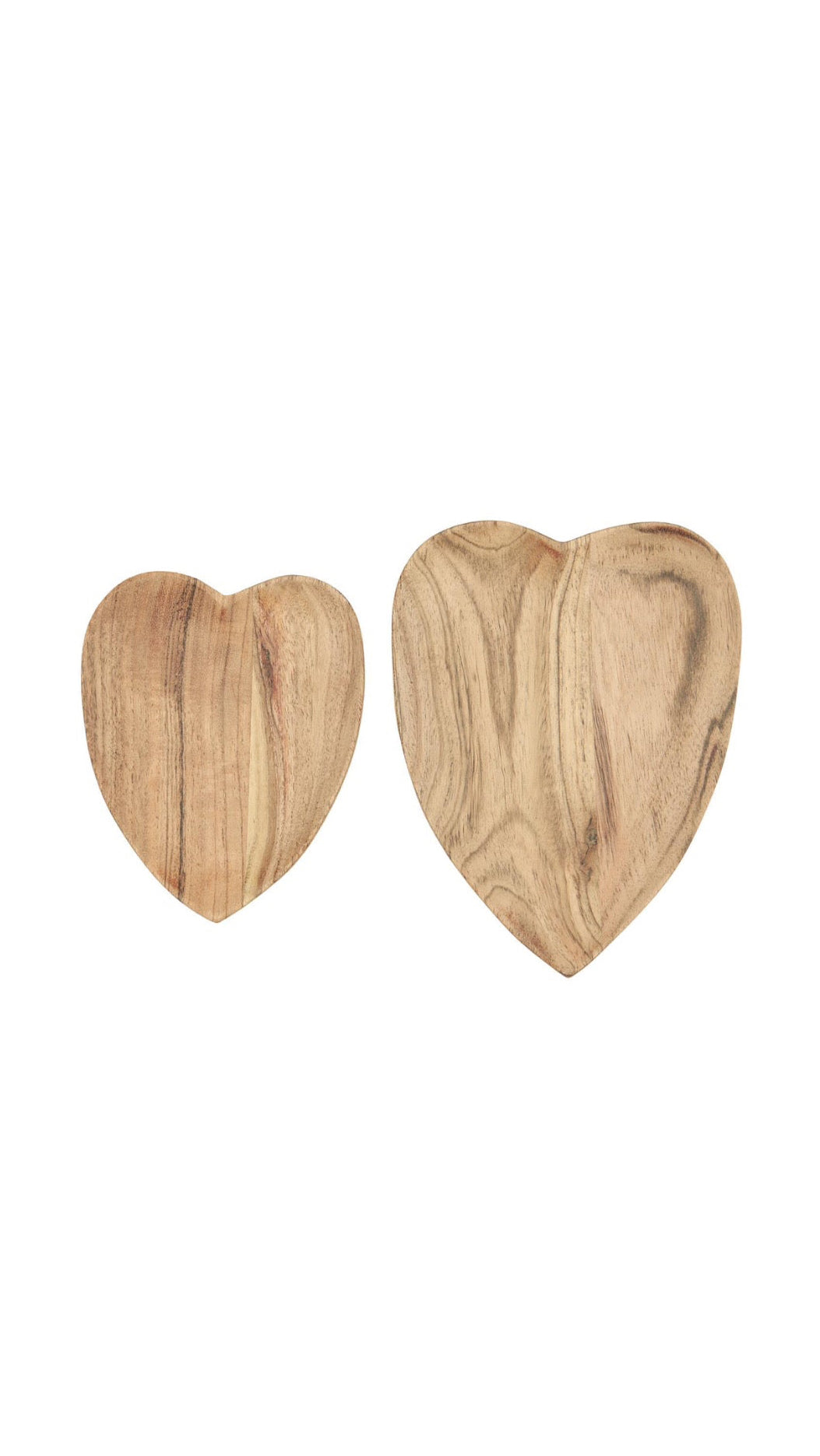 SET DI 2 CIOTOLE a FORMA DI CUORE IN LEGNO DI ACACIA IB LAURSEN