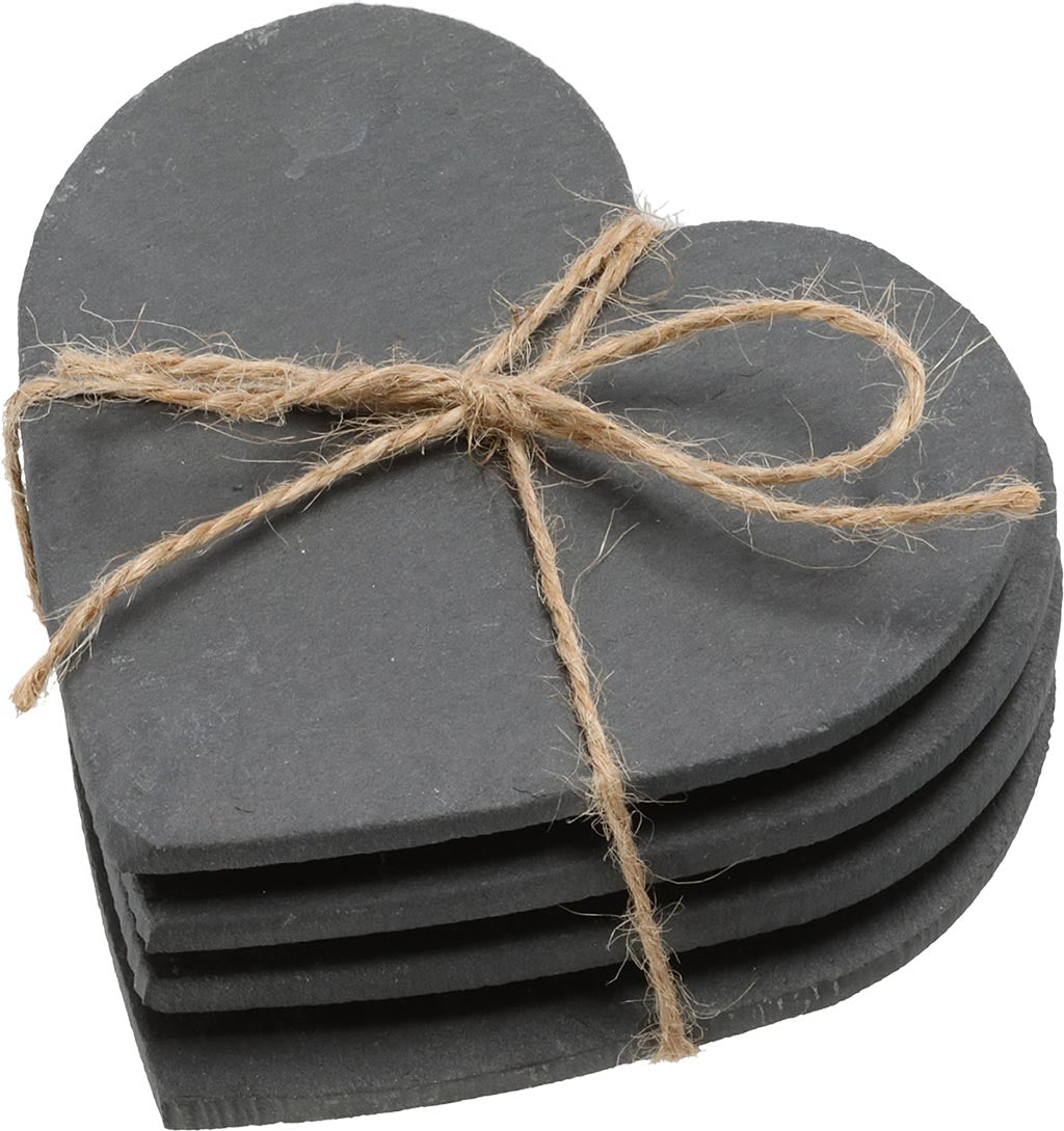 SET 4 SOTTOBICCHIERI A CUORE BOLTZE