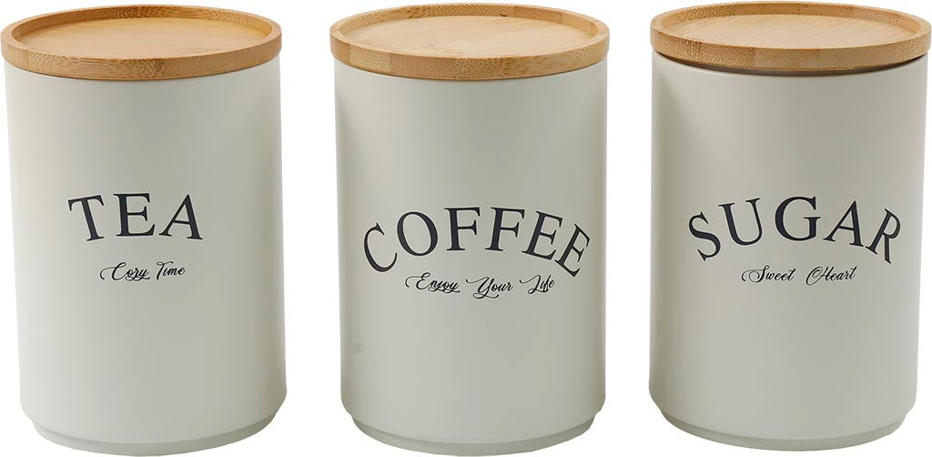 3 BARATTOLI TEA - CAFFÈ - ZUCCHERO BOLTZE