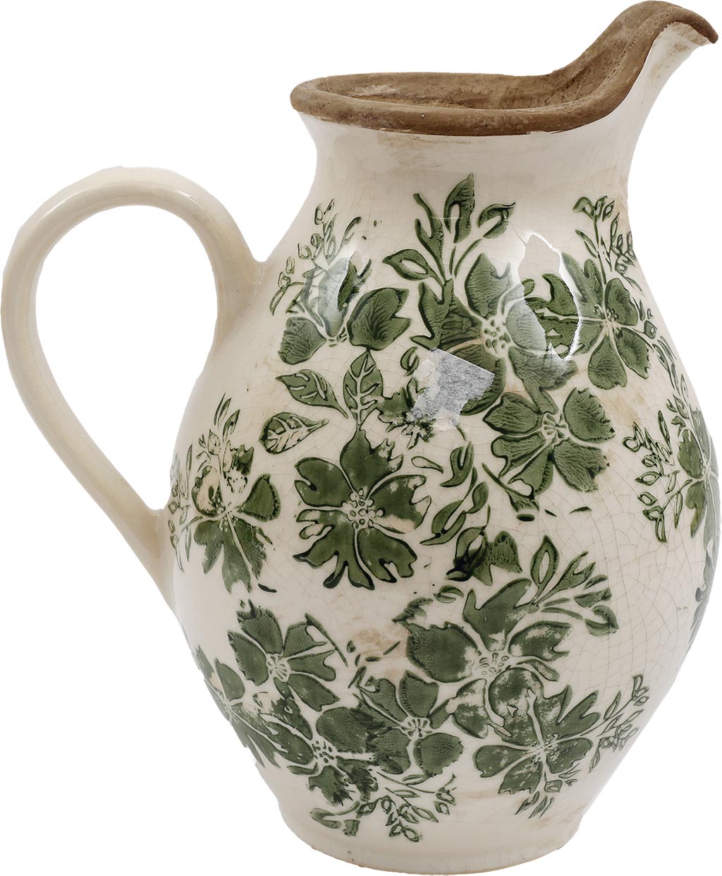 VASO CARAFFA GREEN FLORAL BOLTZE