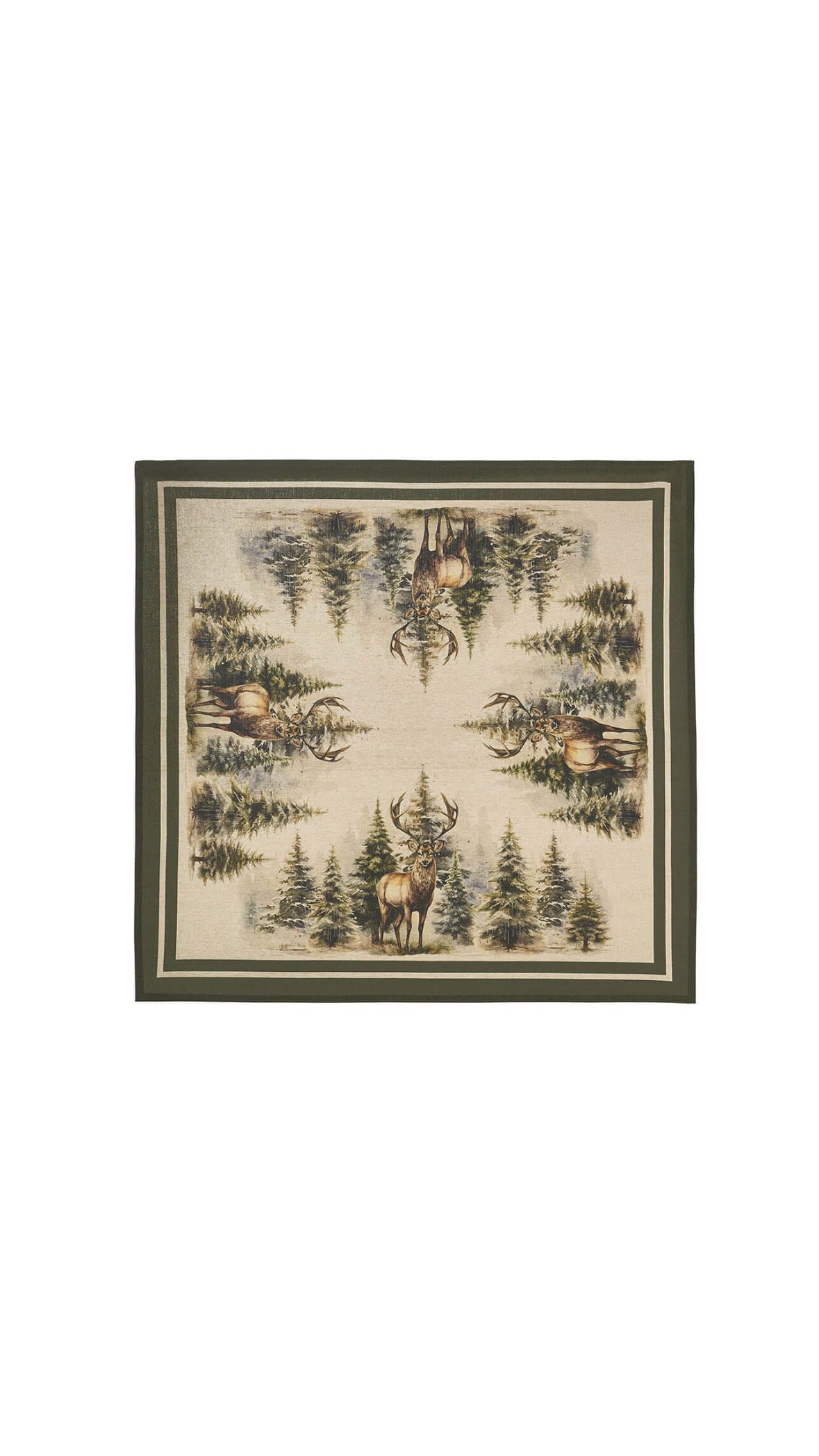 CENTRO TAVOLA CERVO BOSCO INCANTATO - NUVOLE DI STOFFA