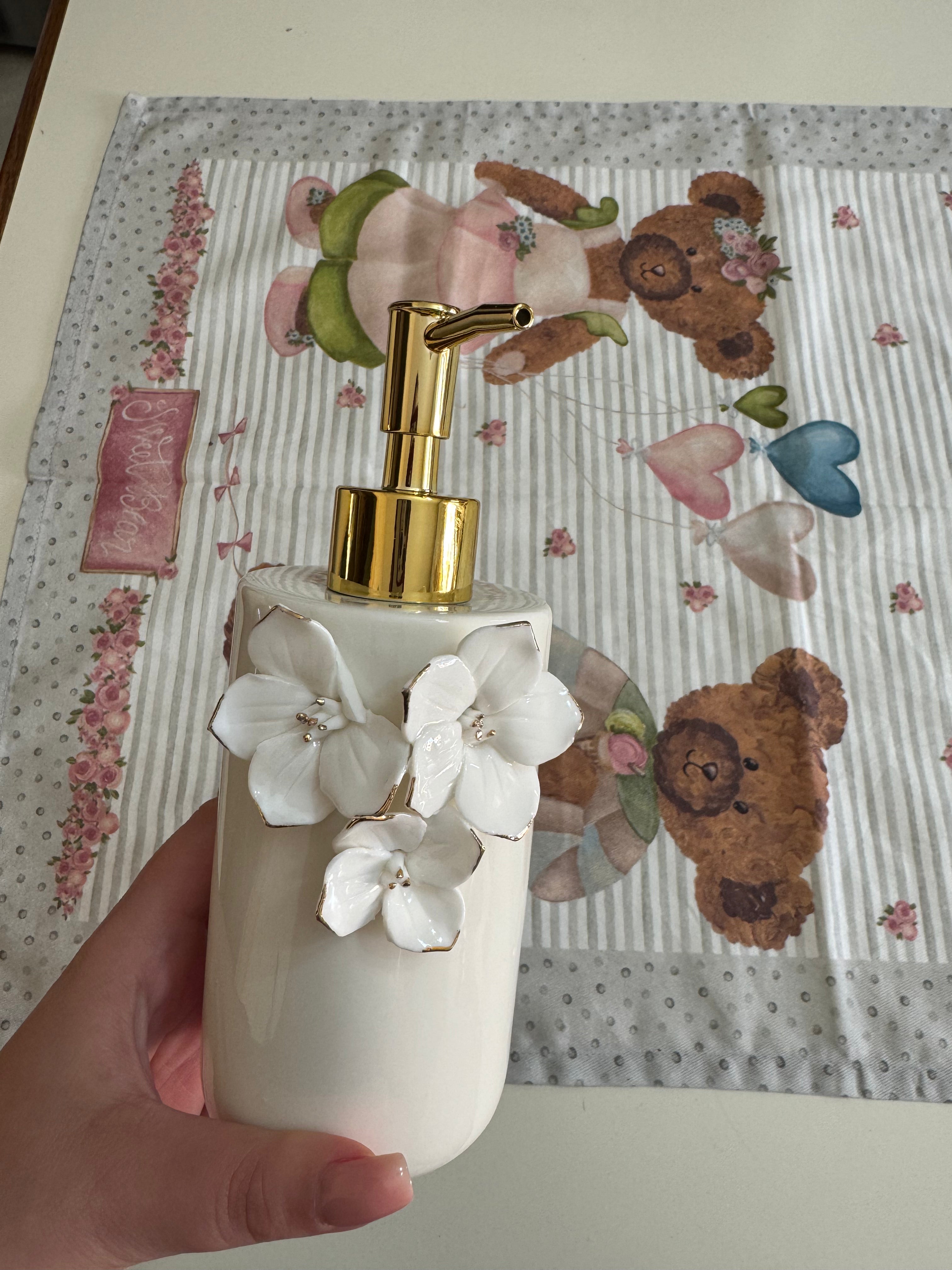 DISPENSER PER SAPONE IN CERAMICA AMOUR DE FLEURS MATHILDE M