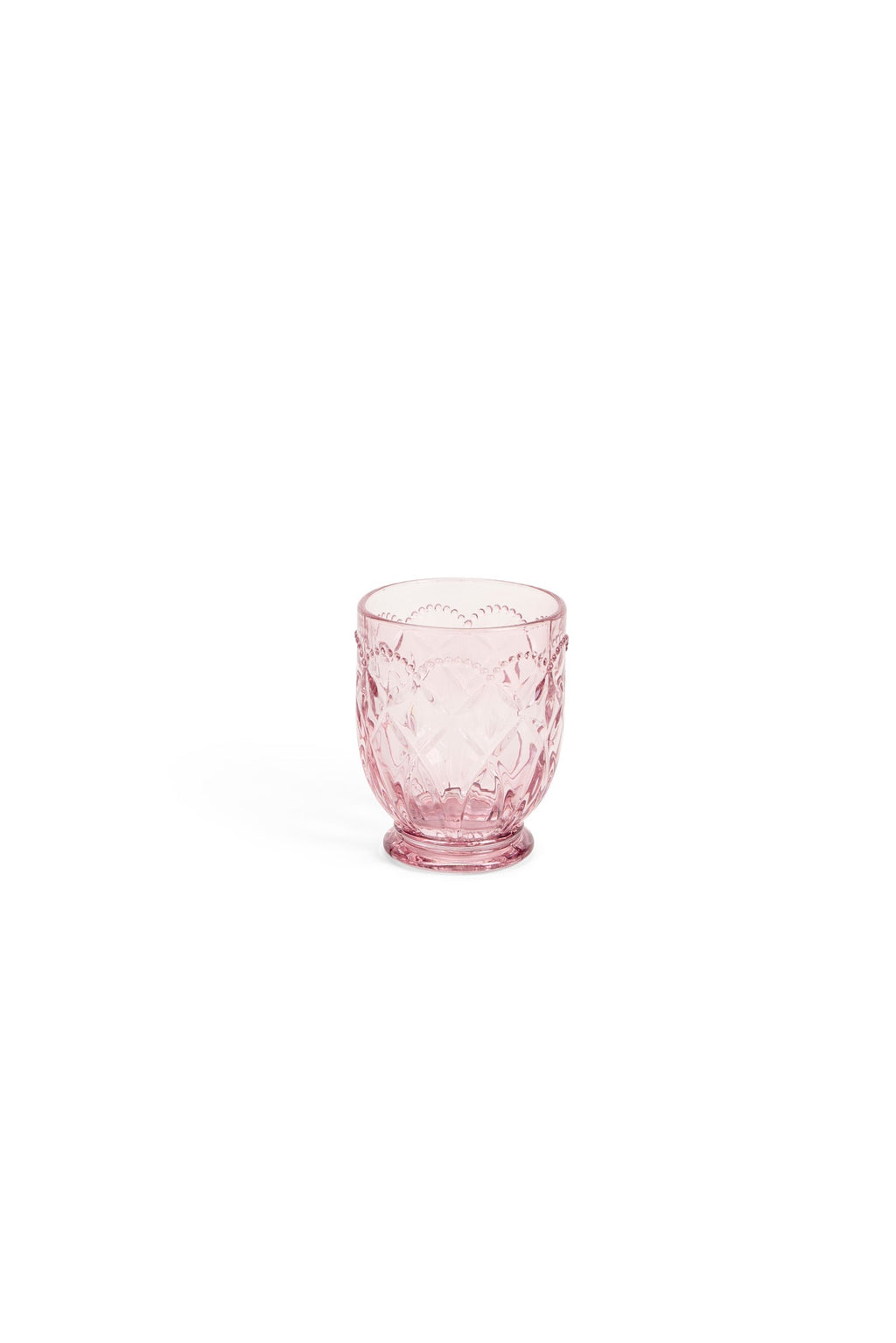 BICCHIERE VETRO ROSA FIORIRÀ - NUVOLE DI STOFFA