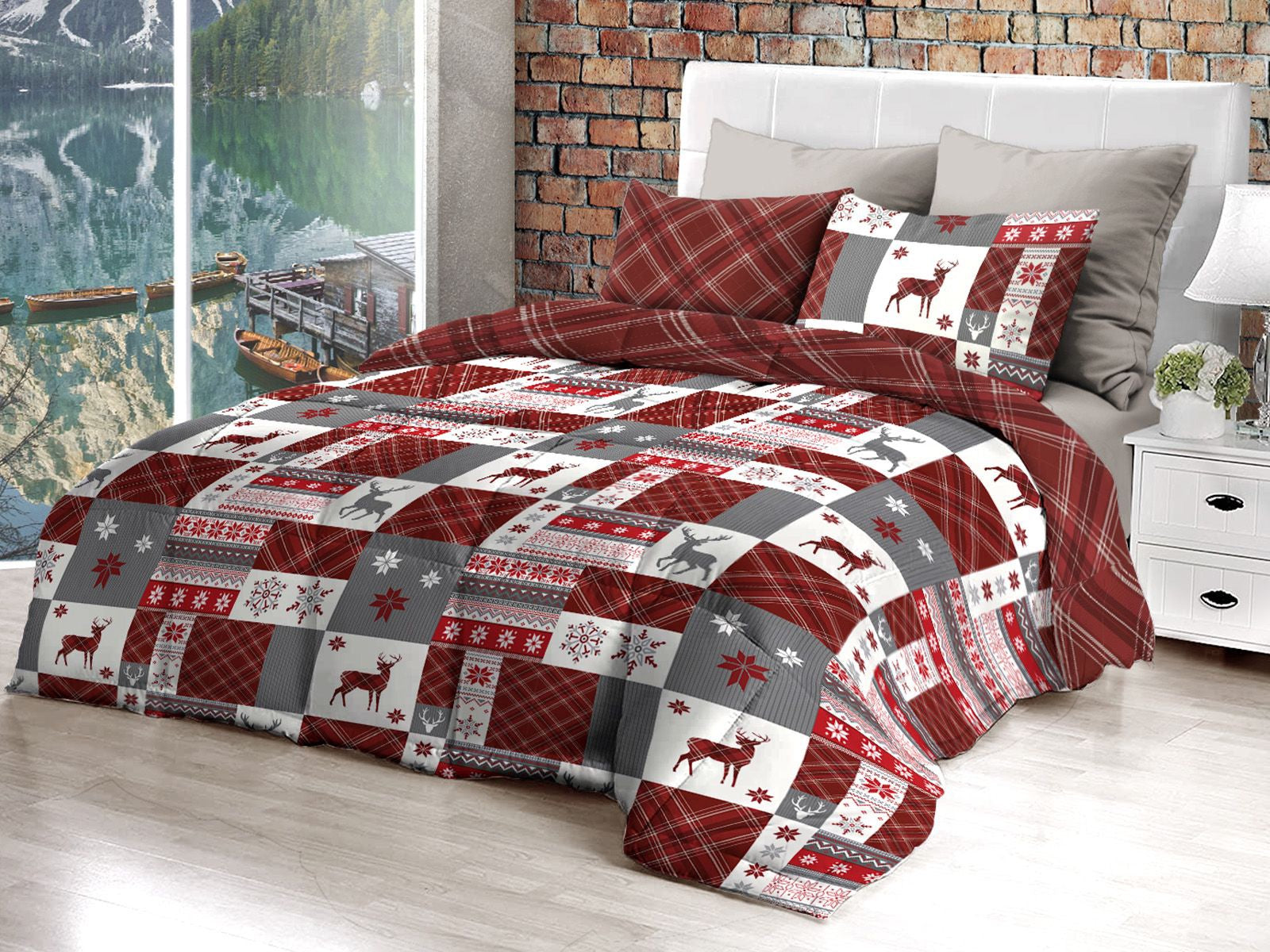 TRAPUNTA MATRIMONIALE MICROFIBRA CANAZEI - DAUNEX