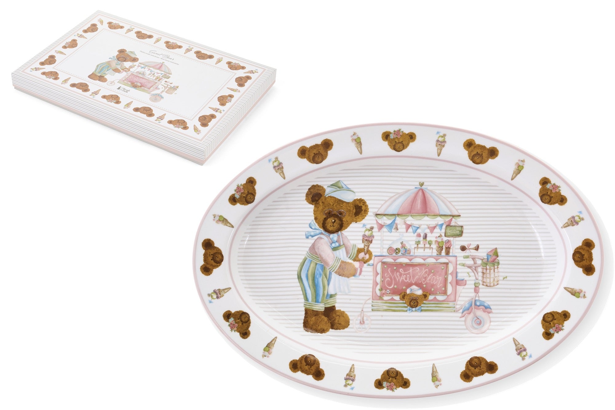 PIATTO PORTATA SWEET BEAR CON SCATOLA - NUVOLE DI STOFFA