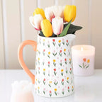 BROCCA IN CERAMICA CON TULIPANI - SDW