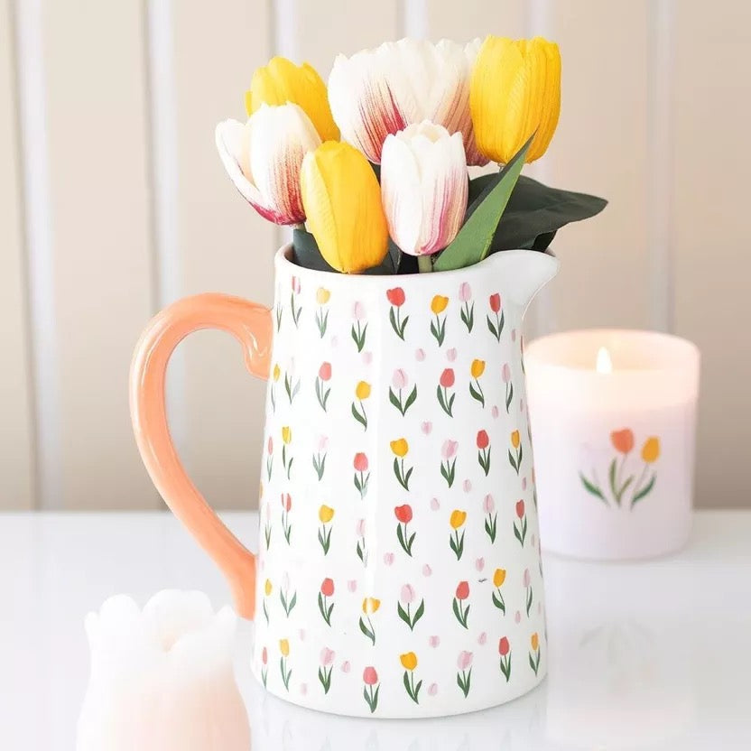 BROCCA IN CERAMICA CON TULIPANI - SDW