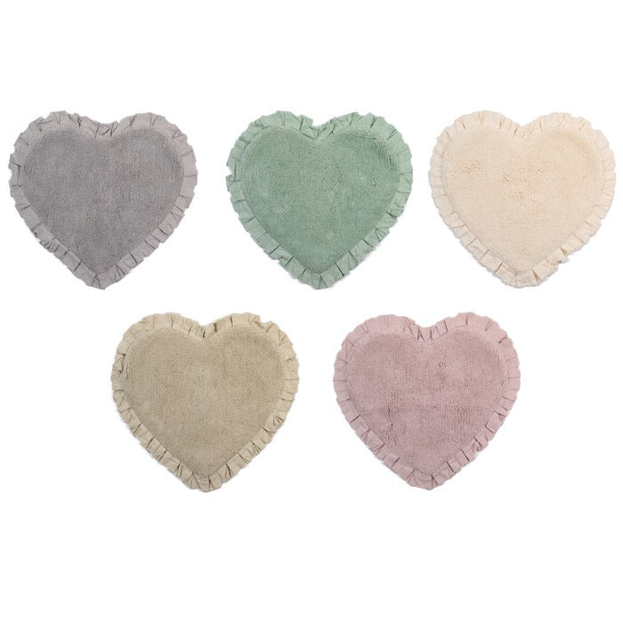 TAPPETO A CUORE 60x60 CM - NUVOLE DI STOFFA