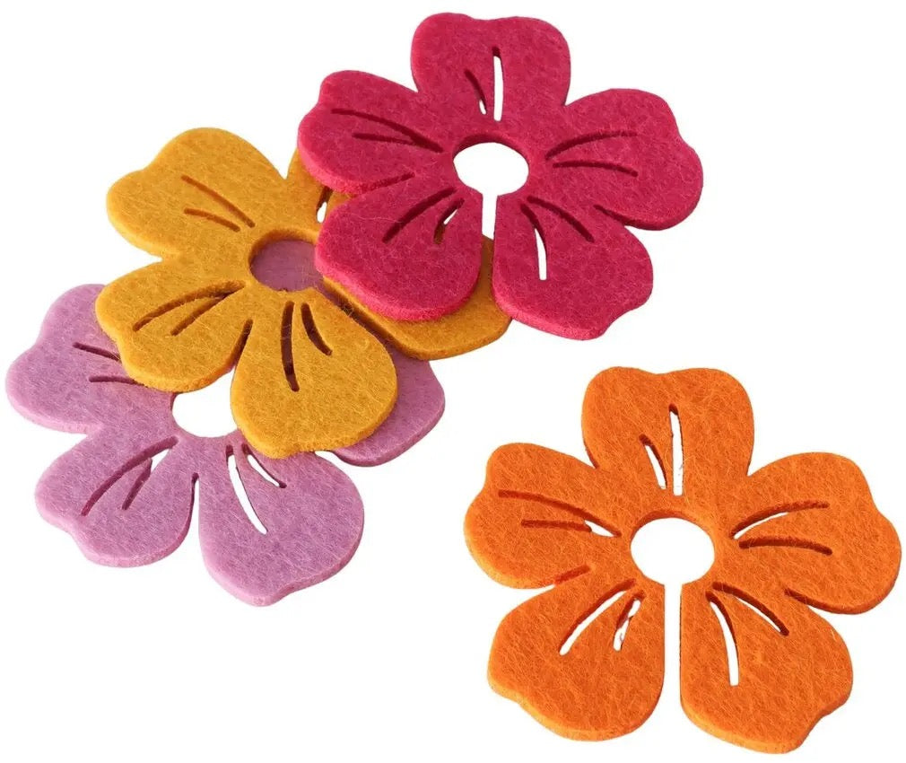 SET 4 SEGNABICCHIERI HIBISCUS - BOLTZE