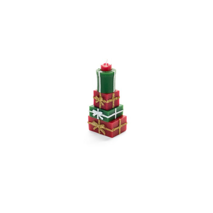 CANDELA PACCHI REGALO H 14 CM - NUVOLE DI STOFFA