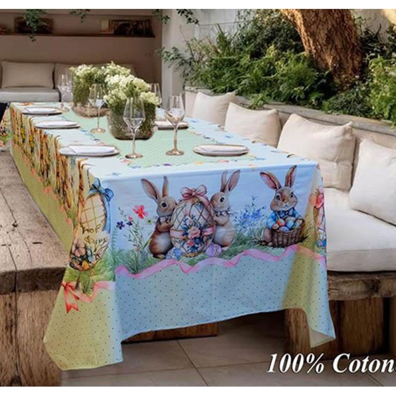 TOVAGLIA COTONE GREEN RABBIT - PEZZOLI