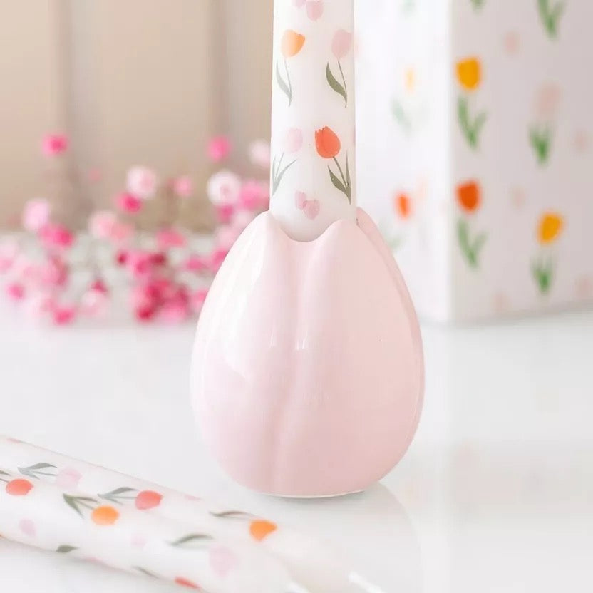 PORTACANDELE A FORMA DI TULIPANO - SDW
