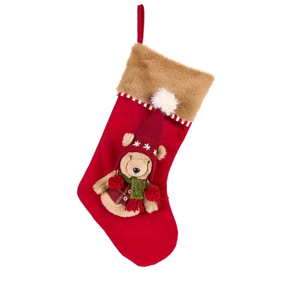 CALZA CON ORSO E CAPPELLO 47 CM LA GIOSTRA DI AMELIE - NUVOLE DI STOFFA