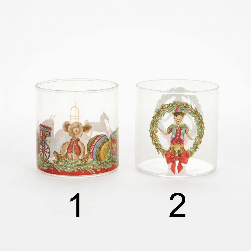 BICCHIERE BOROSILICATO VINTAGE TOYS - NUVOLE DI STOFFA