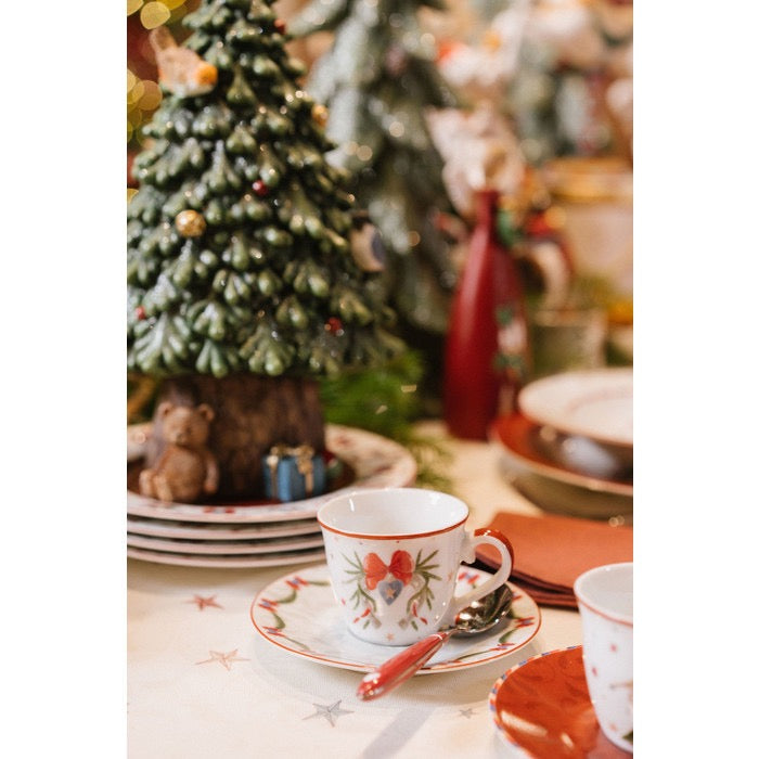 SET 2 TAZZINE CON PIATTINO 90ML LA GIOSTRA DI AMELIE - NUVOLE DI STOFFA