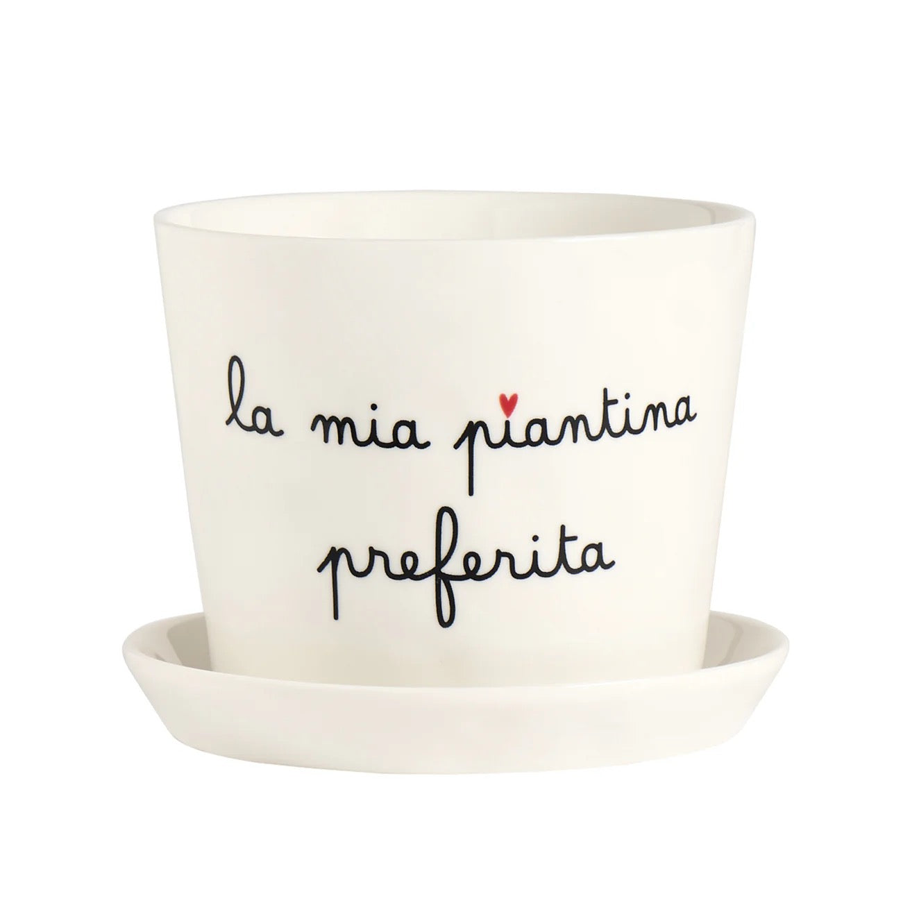 VASO "LA MIA PIANTINA PREFERITA" D15X12CM - SIMPLE DAY