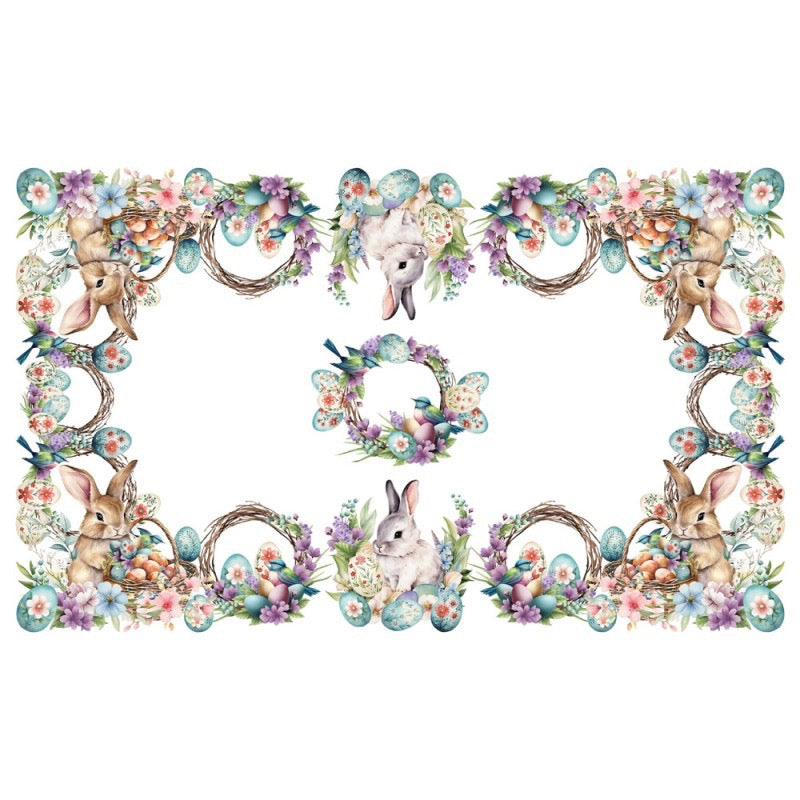 TOVAGLIA COTONE PASQUA COLORS - GIPETEX