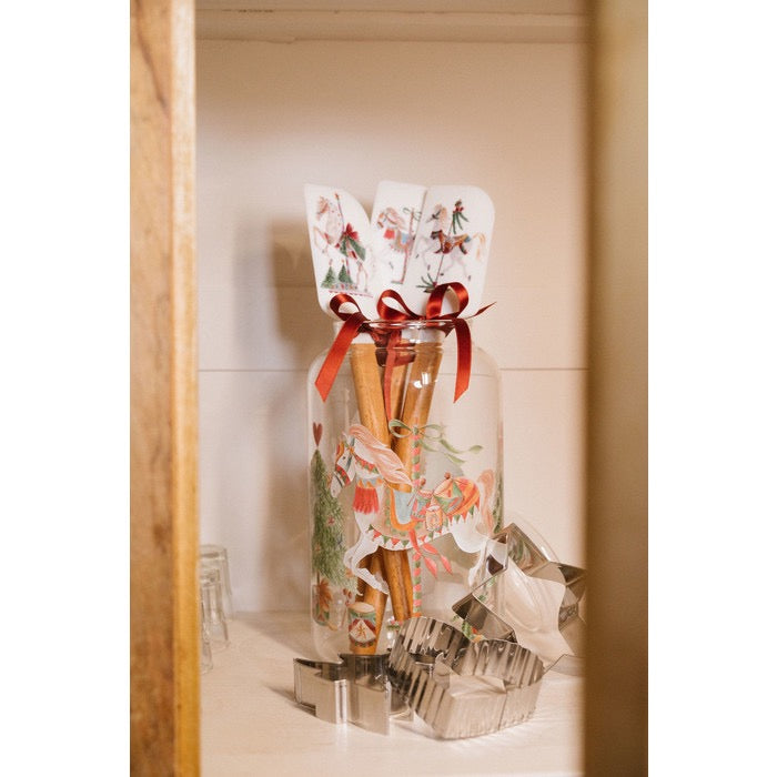 SET DA 2 SPATOLA CON STAMPINO LA GIOSTRA DI AMELIE - NUVOLE DI STOFFA