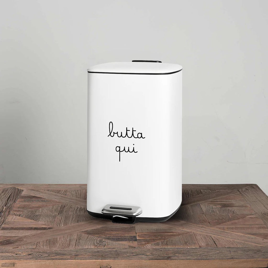 PATTUMIERA "BUTTA QUI" BIANCA - SIMPLE DAY