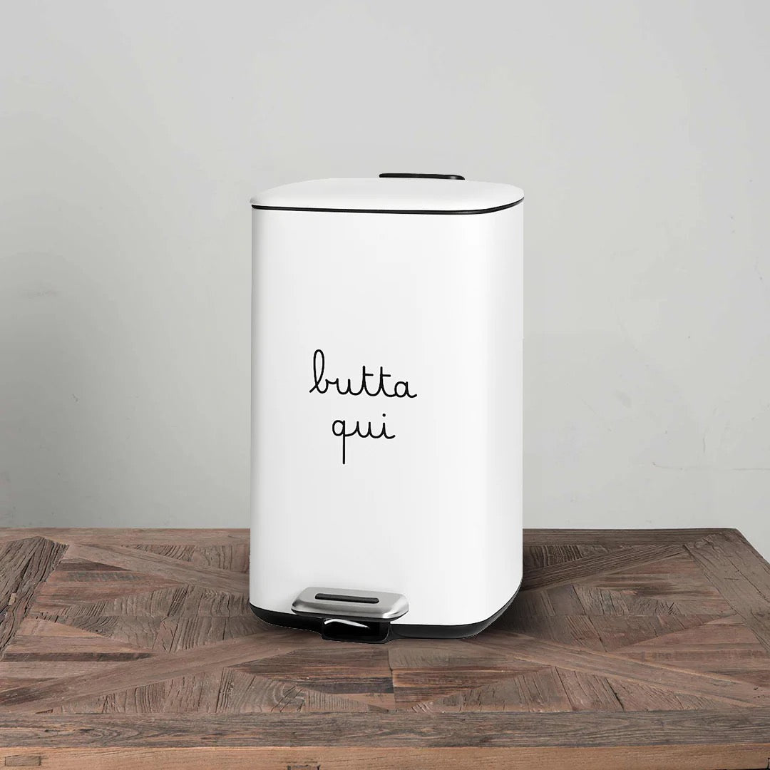 PATTUMIERA "BUTTA QUI" BIANCA - SIMPLE DAY