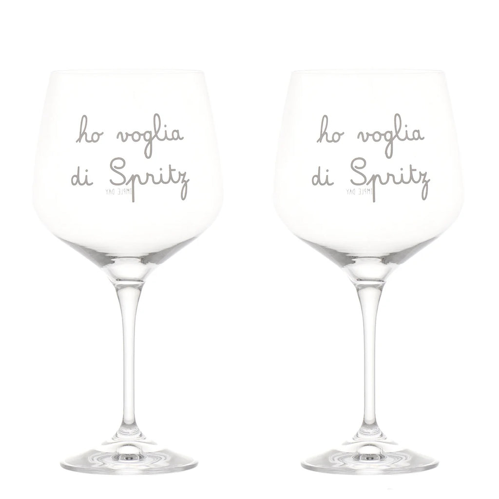 SET 2 CALICI 82CL "HO VOGLIA DI SPRITZ" - SIMPLE DAY