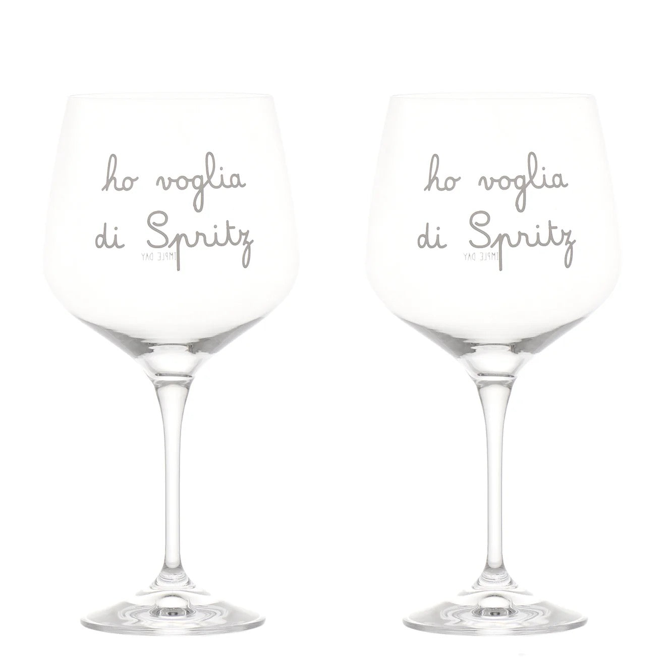 SET 2 CALICI 82CL "HO VOGLIA DI SPRITZ" - SIMPLE DAY
