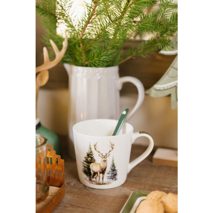 TAZZA CERVO CON SCATOLA BOSCO INCANTATO - NUVOLE DI STOFFA