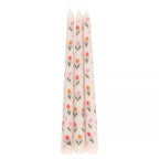 SET DI 3 CANDELE CONICHE CON TULIPANI - SDW