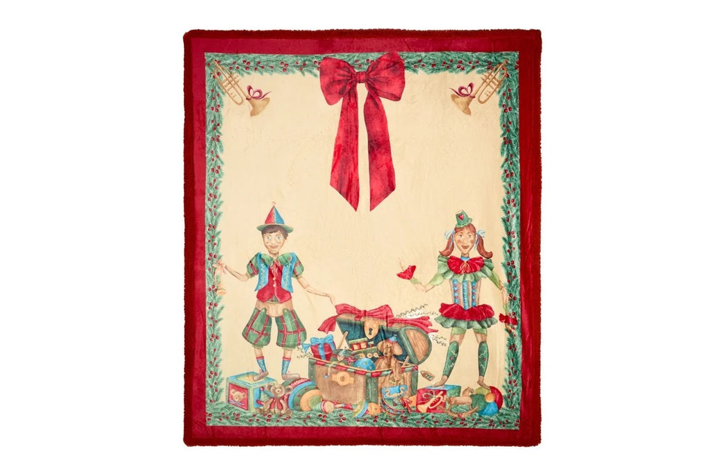 PLAID CON GIFTBOX VINTAGE TOYS 130X160CM - NUVOLE DI STOFFA