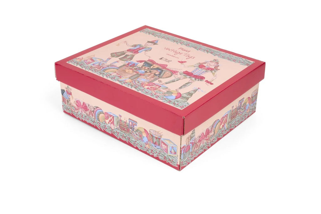 PLAID CON GIFTBOX VINTAGE TOYS 130X160CM - NUVOLE DI STOFFA