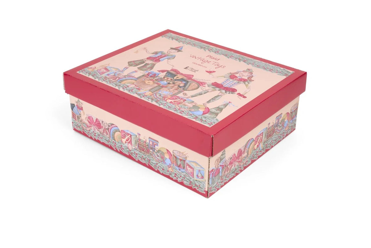 PLAID CON GIFTBOX VINTAGE TOYS 130X160CM - NUVOLE DI STOFFA