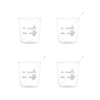 SET 4 BICCH. ESPRESSO "CI VUOLE UN CAFFÈ" - SIMPLE DAY
