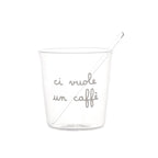 SET 4 BICCH. ESPRESSO "CI VUOLE UN CAFFÈ" - SIMPLE DAY