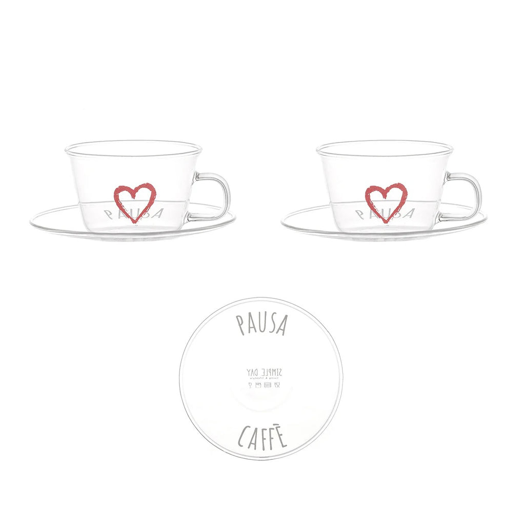 SET 2 TZ ESPRESSO CON PIATTO "PAUSA CAFFÈ" - SIMPLE DAY