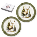 SET 2 PIATTI CON CERVO CON SCATOLA 20.3 CM BOSCO INCANTATO - NUVOLE DI STOFFA