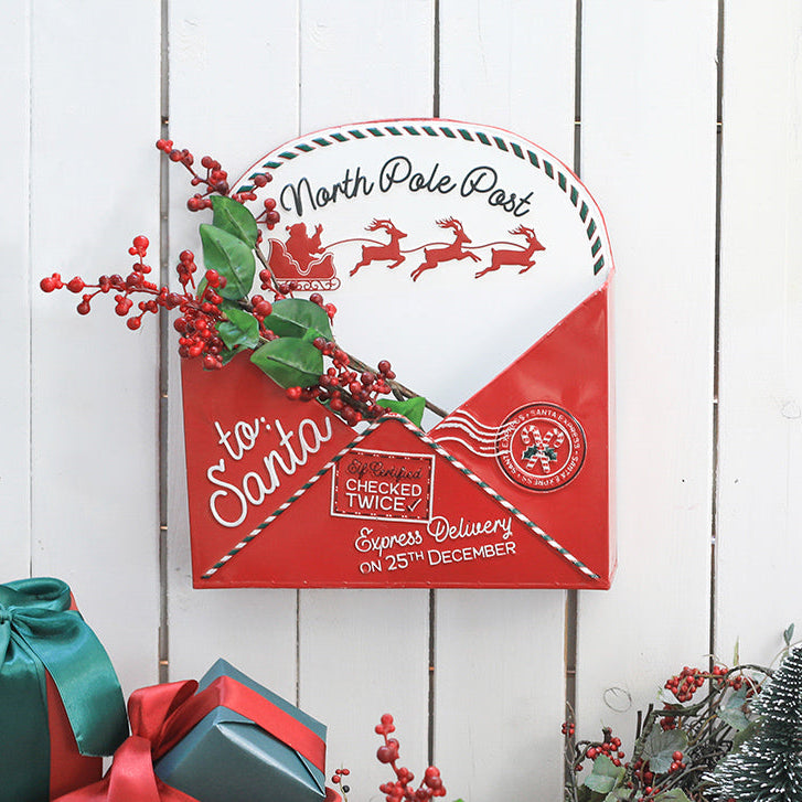 BUSTA PER CASSETTA POSTALE BABBO NATALE 28 CM ISABELLE ROSE